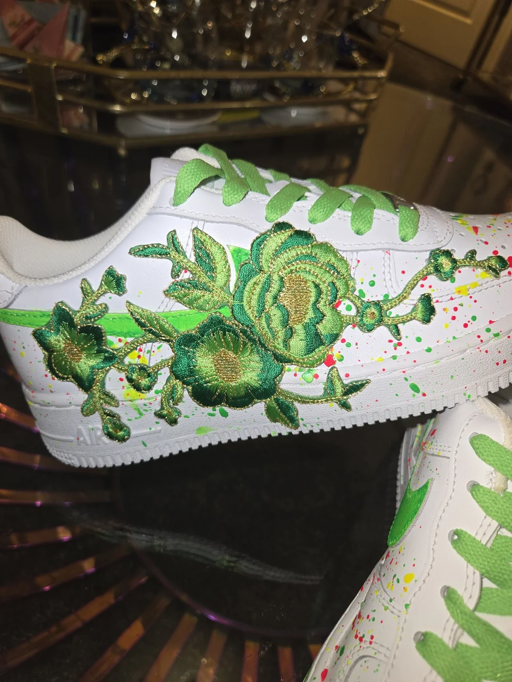 Custom NIKE Air Force 1's Size Boys 6Y New W/O Tags